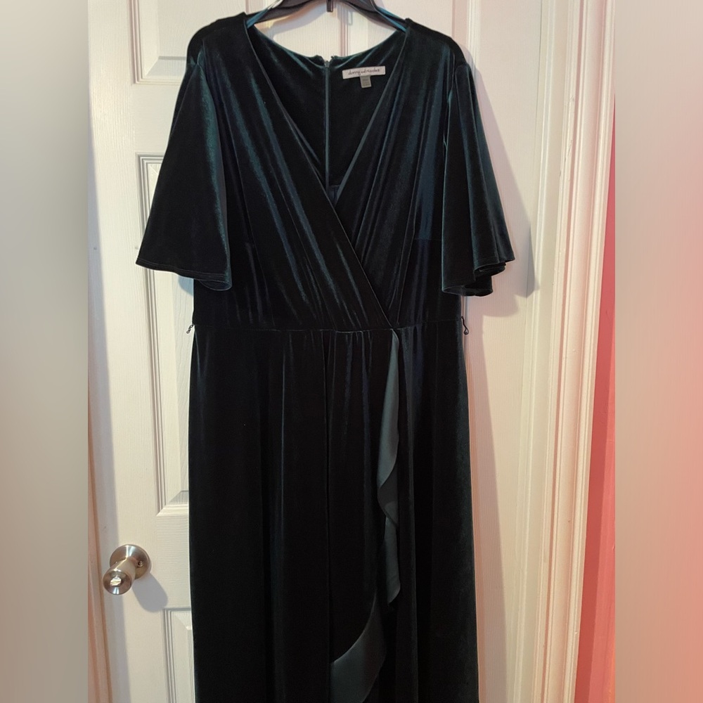 Green Velvet Dress: SOLD via FB